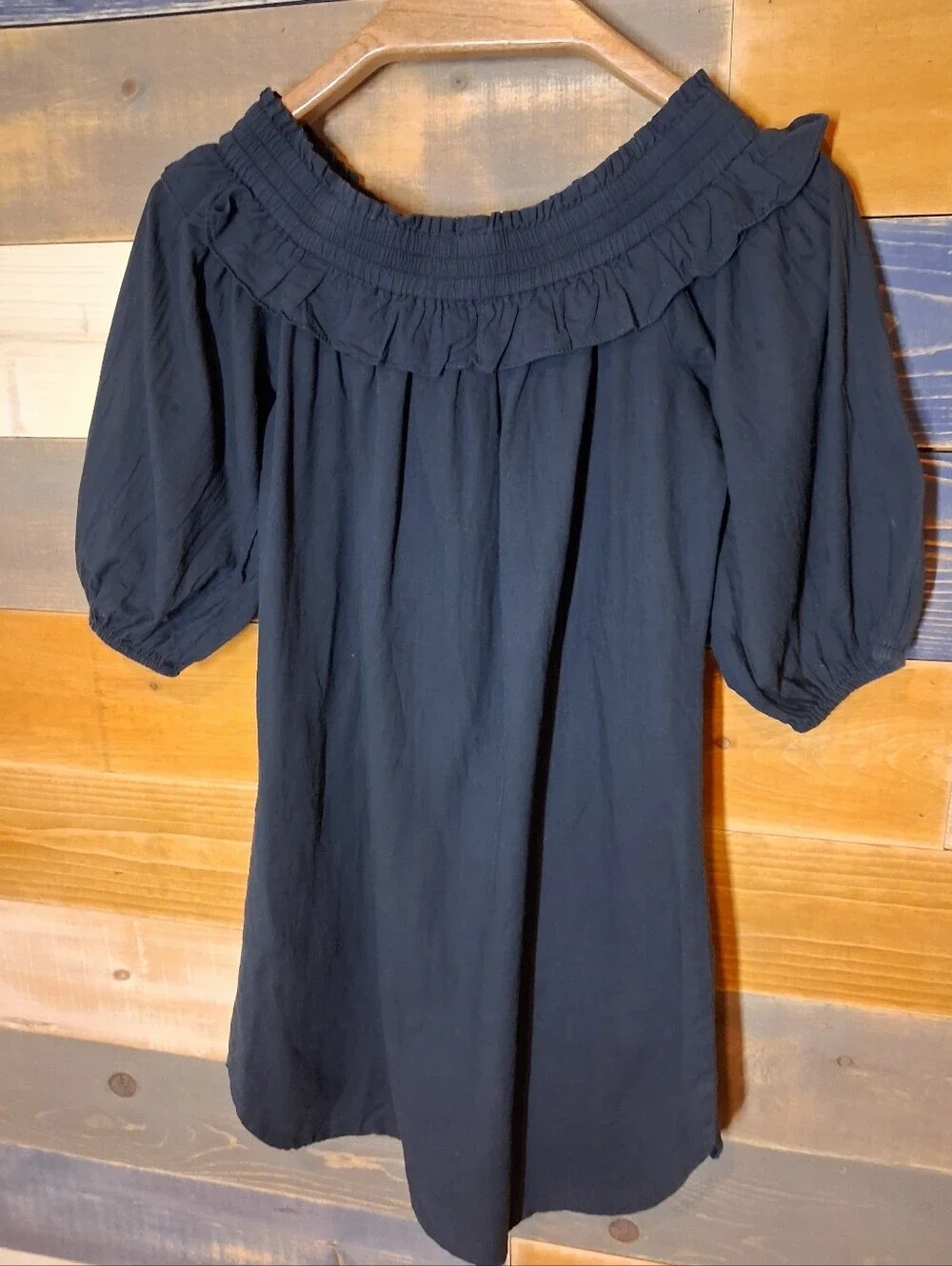 MISA Los Angeles Dress| Mini Tassel Dress | XS Navy Bohemian